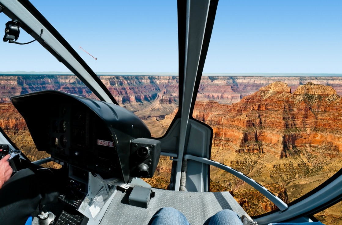 Helikopterflug über dem Grand Canyon bei Las Vegas
